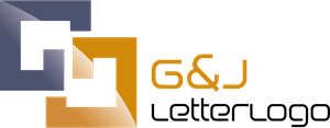 G J Letter alphabet Logo PNG Vector