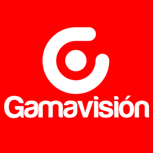 Gamavision Actual Fondo Roj Logo Vector