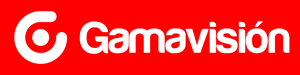 Gamavision fondo rojo horizontal Logo PNG Vector