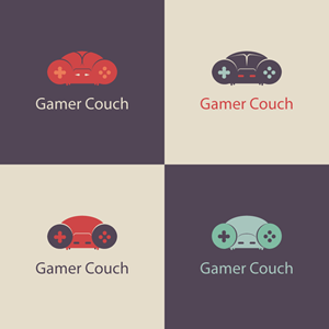 Gamer Couch Logo PNG Vector