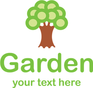 Garden Tree Logo PNG Vector