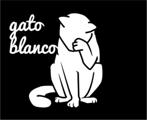 Gato Blanco Logo PNG Vector