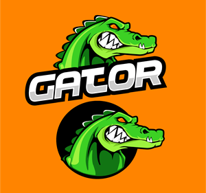 Gator mascot Logo PNG Vector