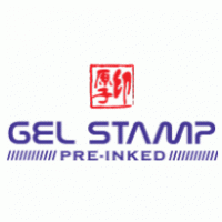 Gel Stamp Pre-Inked Logo Vector