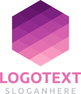 geometric hexagon Logo PNG Vector