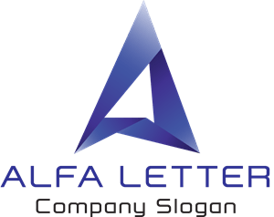 Geometric with the letter a Logo PNG Vector