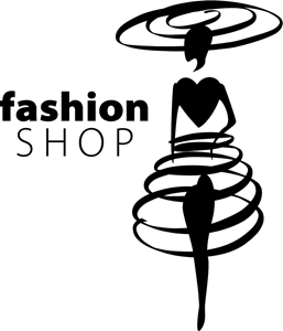 Girls and clothing fashion shop Logo Vector