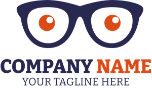 Glasses Company Logo PNG Vector