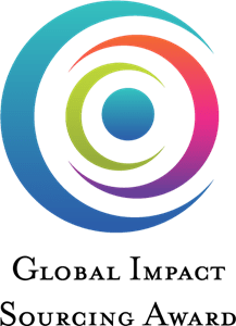 Global Impact Sourcing Award Logo PNG Vector