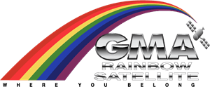 GMA Rainbow Satellite Logo Vector