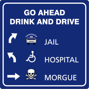 Go ahead drink and drive Logo PNG Vector