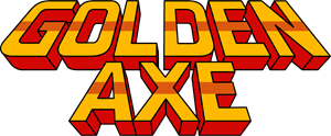 Golden Axe Arcade Marquee Logo PNG Vector