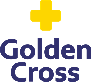 Golden Cross Logo Vector