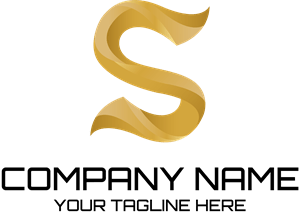 Golden Letter S Company Logo PNG Vector