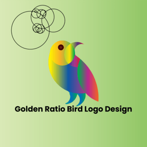 Golden Raito Bird Design Logo PNG Vector