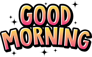 Good Morning Logo PNG Vector