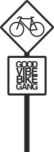 Good Vibe Bike Gang Logo PNG Vector