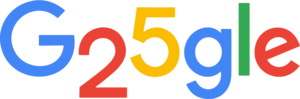 Google 25th Anniversary Logo PNG Vector