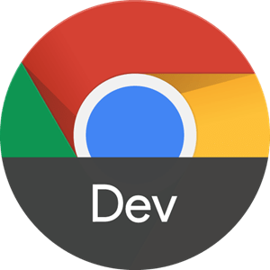 Google Chrome Dev Logo PNG Vector