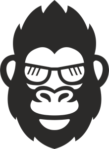 Gorilla Face Logo PNG Vector