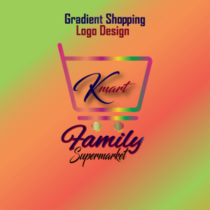 Gradient Shopping Design Logo PNG Vector