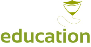 Graduation Cap Kite in Green Logo Vector