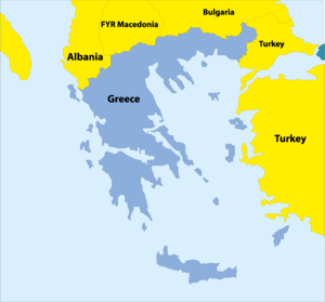 GREECE MAP Logo PNG Vector