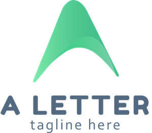 Green A Letter Company Logo PNG Vector