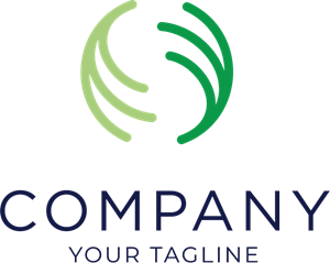 Green Abstract Company Logo PNG Vector