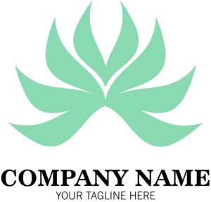 Green Abstract Company Shape Logo PNG Vector