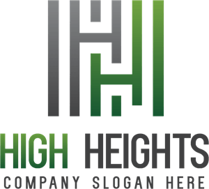 Green Abstract Letter H Logo PNG Vector