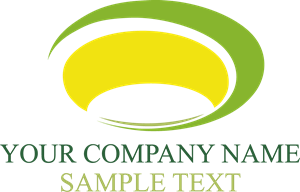Green and Yellow Company Shape Logo Vector
