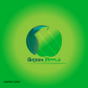 Green Apple Logo PNG Vector