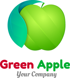 Green apple Logo PNG Vector