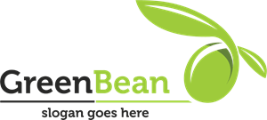 Green Bean Logo PNG Vector
