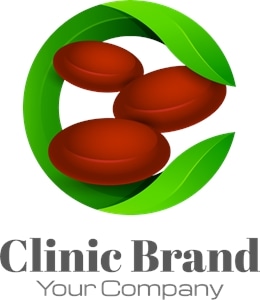 Green clinic Logo PNG Vector