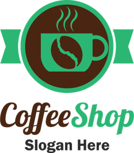 Green coffee Logo PNG Vector