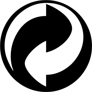 GREEN DOT RECYCLING SYMBOL Logo Vector