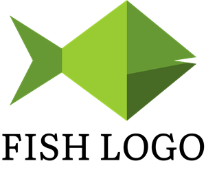 Green Fish Logo PNG Vector