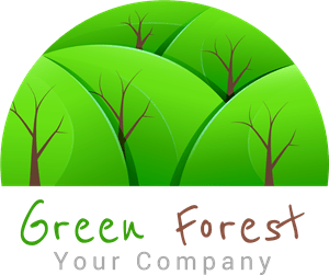 Green forest Logo Vector
