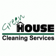 Green House Cleaning Services Logo PNG Vector
