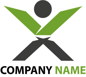 Green Human Logo PNG Vector