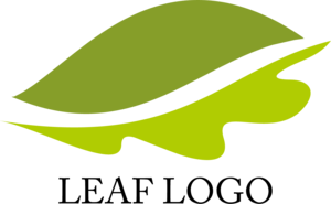 Green Leaf Design Logo PNG Vector