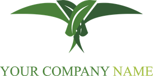 Green Leaf Shape Logo PNG Vector