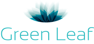 Green Leaf with Fade Logo PNG Vector