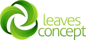 Green leaves Logo PNG Vector