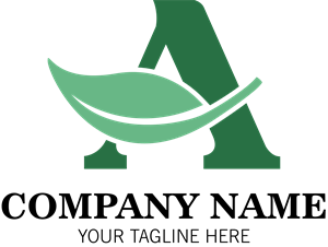 Green Letter A Company Logo PNG Vector
