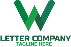 GREEN LETTER W COMPANY Logo PNG Vector