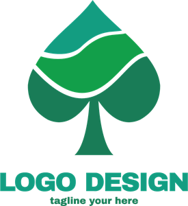 Green Lined Tree Logo PNG Vector