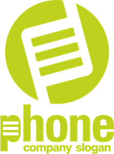 Green Phone Logo Vector